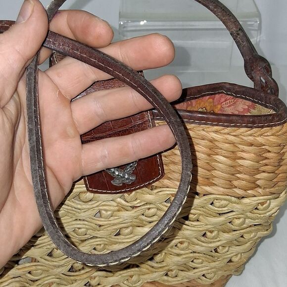 BRIGHTON STRAW SHOULDER BAG FTL-05-016 - Picture 7 of 9